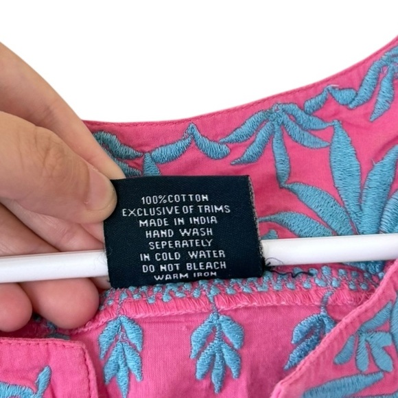 Madison Mathews Pink Embroidered Mini Dress - Picture 5 of 8